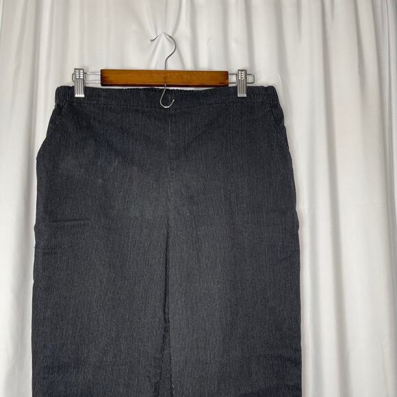 Croft and Barrow pants trousers slacks women's 16 petite 16p black w pinstripe - Picture 2 of 14